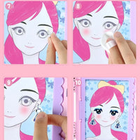 HKM-893267 Pretend Play Makeup Set for Girls - Non-Toxic Cosmetic Toys with Drawing Board and Storage Box
