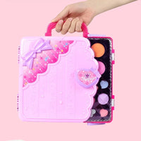 HKM-893267 Pretend Play Makeup Set for Girls - Non-Toxic Cosmetic Toys with Drawing Board and Storage Box