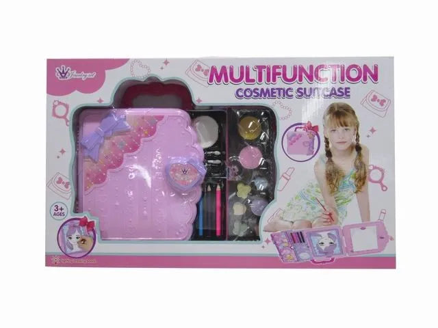 HKM-893267 Pretend Play Makeup Set for Girls - Non-Toxic Cosmetic Toys with Drawing Board and Storage Box