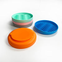 HKM-893459 Silicone Pet Slow Feeder Dinner Plate in Various Colors