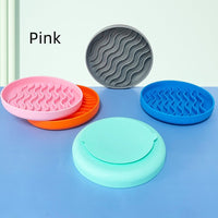 HKM-893459 Silicone Pet Slow Feeder Dinner Plate in Various Colors