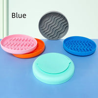 HKM-893459 Silicone Pet Slow Feeder Dinner Plate in Various Colors