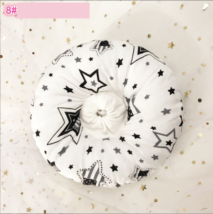 HKM-893459 Soft Sponge Cat Collar - Adjustable Cotton Headgear for Pets, Cartoon Design, Multiple Colors Available