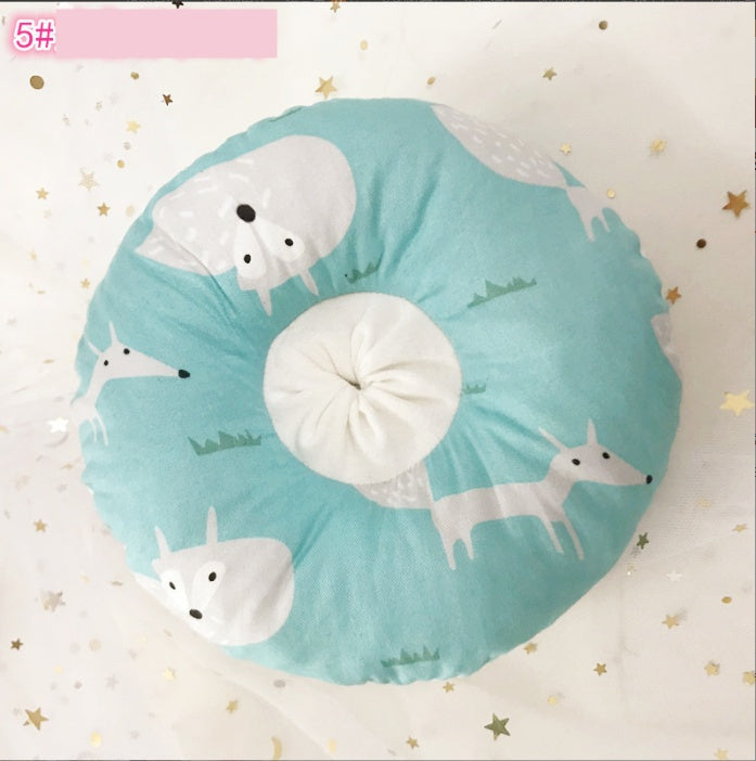 HKM-893459 Soft Sponge Cat Collar - Adjustable Cotton Headgear for Pets, Cartoon Design, Multiple Colors Available