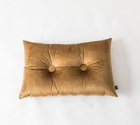 HKM-893651 Nordic-Inspired Cotton Linen Lumbar Cushion Pillow with Button Detail