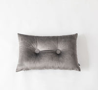 HKM-893651 Nordic-Inspired Cotton Linen Lumbar Cushion Pillow with Button Detail
