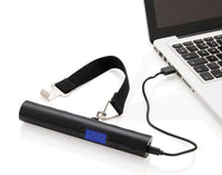 HKM-893971 USB Mobile Power Luggage Scale with Flashlight and Blue Backlit LCD Display