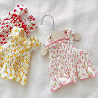HKM-894163 Summer Halter Skirt for Dogs in Red, Yellow, Pink - Coral Fleece, Modern Style, XS to XL