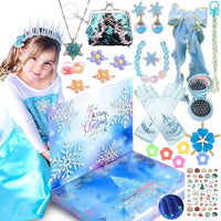 HKM-894163 Unicorn Themed Christmas Countdown Advent Calendar Box with Jewelry, Makeup, and Toy Sets