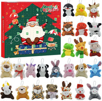 HKM-894163 Unicorn Themed Christmas Countdown Advent Calendar Box with Jewelry, Makeup, and Toy Sets
