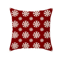 HKM-894419 Santa Elk Cartoon Lumbar Pillow Cover - Plush Cushion with Various Car Patterns (45x45cm)