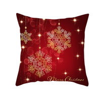HKM-894419 Santa Elk Cartoon Lumbar Pillow Cover - Plush Cushion with Various Car Patterns (45x45cm)