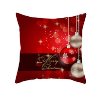 HKM-894419 Santa Elk Cartoon Lumbar Pillow Cover - Plush Cushion with Various Car Patterns (45x45cm)