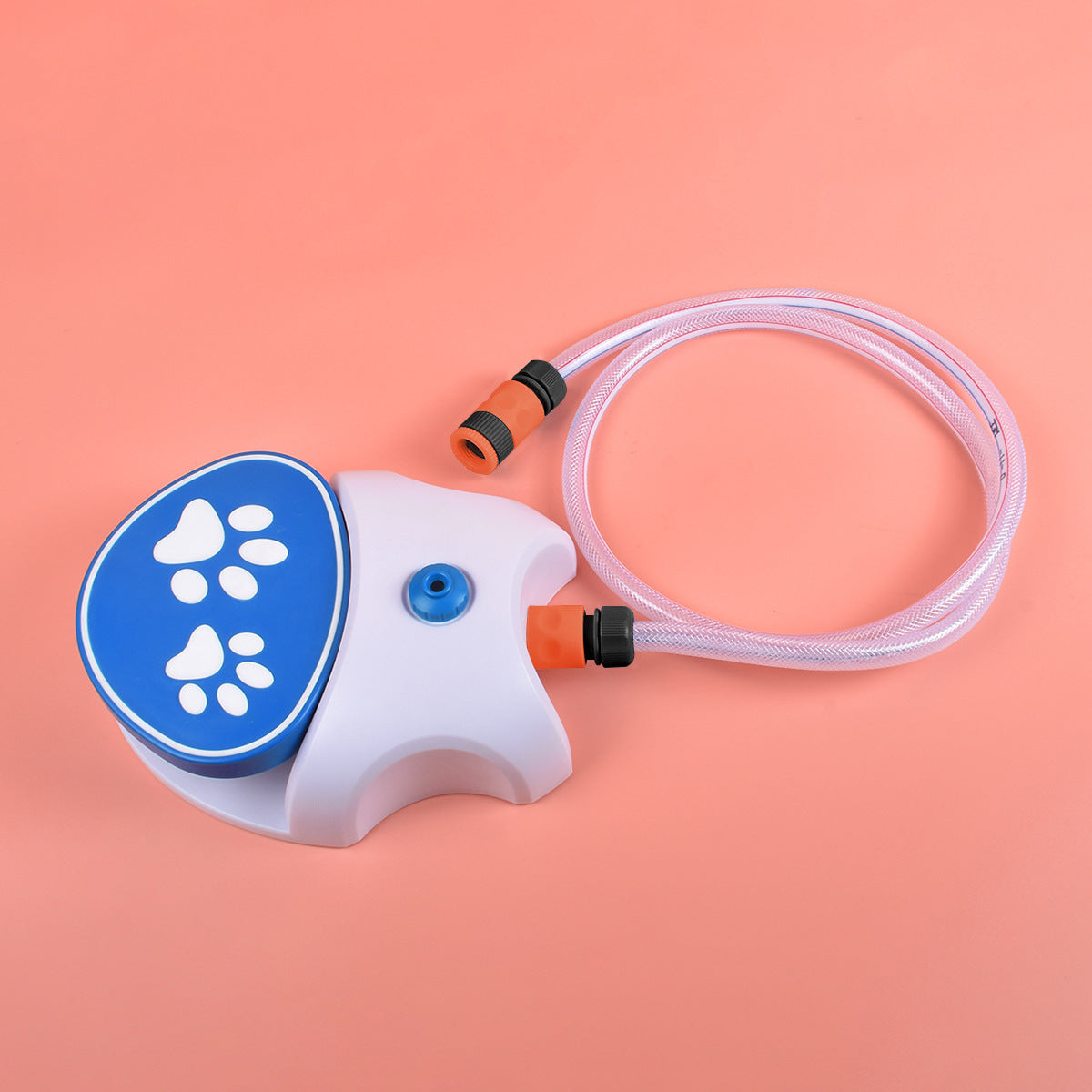 HKM-894611 Automatic Pet Water Dispenser for Outdoor Use - PVC & ABS, Available in Blue and Orange