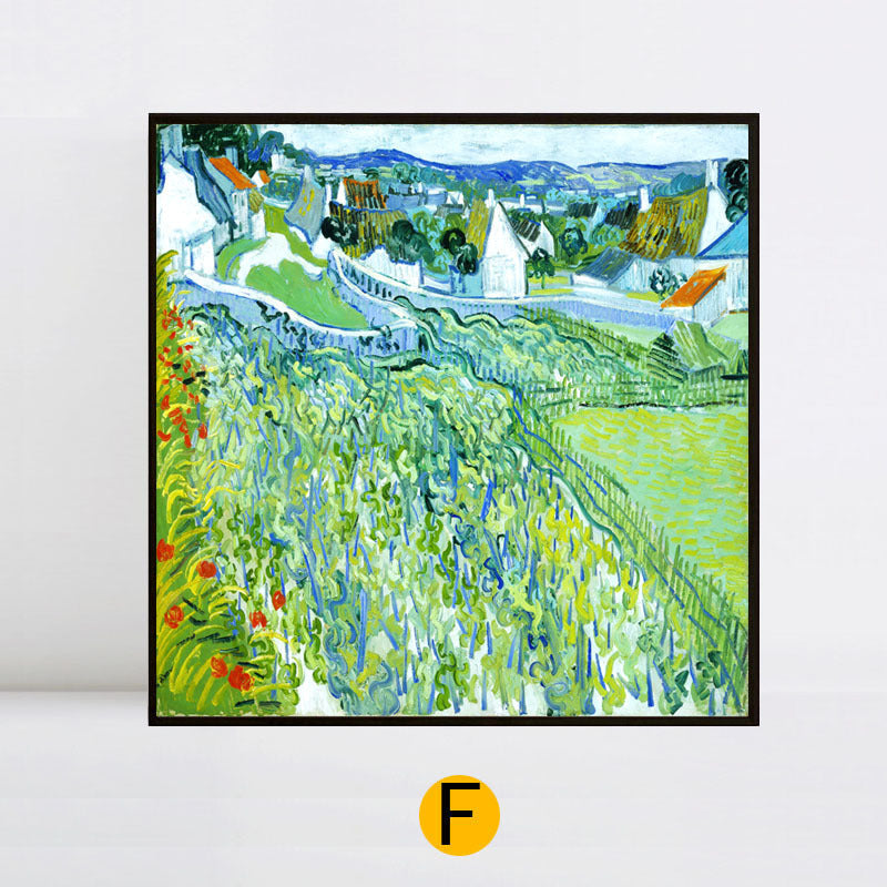 HKM-894739 Framed Canvas Art with Environmental Protection PS Foam Frame in Various Sizes