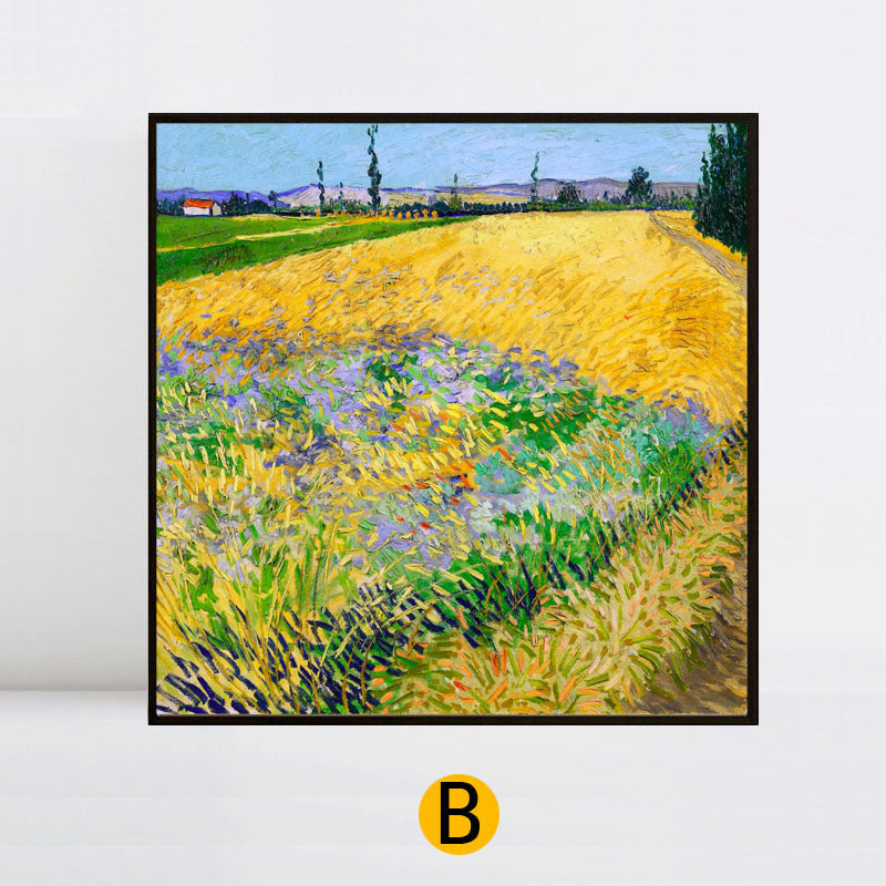 HKM-894739 Framed Canvas Art with Environmental Protection PS Foam Frame in Various Sizes