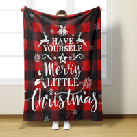 HKM-894739 Modern Printed Soft Polyester Fiber Flannel Blanket, 75 x 100cm