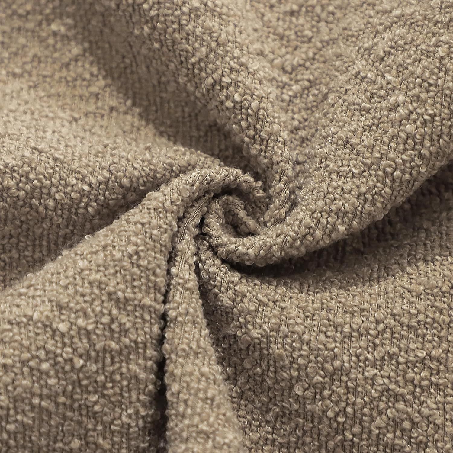 HKM-894739 Textured Boucle Throw Pillow Covers for Couch, Sofa, Chair - Soft Decorative Cushion Cases for Living Room and Bedroom