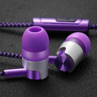 HKM-894803 In-Ear Wired Headphones with Microphone - 3.5mm Plug, 1.2m Cable, Multiple Colors Available