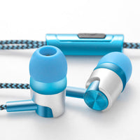 HKM-894803 In-Ear Wired Headphones with Microphone - 3.5mm Plug, 1.2m Cable, Multiple Colors Available