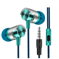 HKM-894803 In-Ear Wired Headphones with Microphone - 3.5mm Plug, 1.2m Cable, Multiple Colors Available