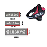 HKM-894931 Dog-Friendly "Do Not Pet" Chest Strap Sign with Adhesive Sticker