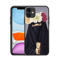 HKM-894995 Muslim Girl TPU Phone Case Compatible with iPhone Models - Solid Color Back Cover