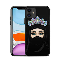 HKM-894995 Muslim Girl TPU Phone Case Compatible with iPhone Models - Solid Color Back Cover