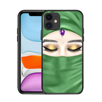 HKM-894995 Muslim Girl TPU Phone Case Compatible with iPhone Models - Solid Color Back Cover