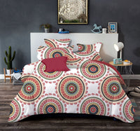 HKM-895059 Bohemian Ethnic Style Bedding Set - Various Sizes Available in Rich Colors
