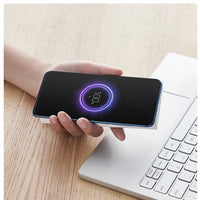 HKM-895123 10,000 mAh High-Capacity Wireless Charging Power Bank with USB-C Input, Available in White and Black