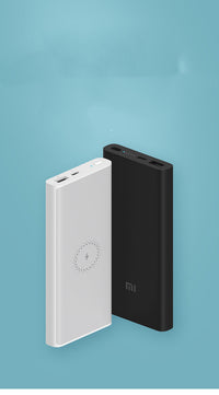 HKM-895123 10,000 mAh High-Capacity Wireless Charging Power Bank with USB-C Input, Available in White and Black