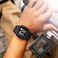 HKM-895251 Retro Smart Watch with Heart Rate Monitor and Blood Pressure Tracking - Multi-Language Support, Touch Screen, Customizable Dial