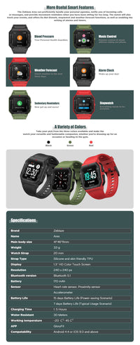 HKM-895251 Retro Smart Watch with Heart Rate Monitor and Blood Pressure Tracking - Multi-Language Support, Touch Screen, Customizable Dial