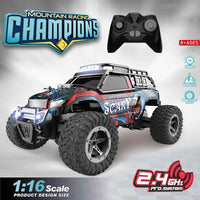 HKM-895315 1:16 Scale Electric Off-Road Remote Control Racing Car - Indoor/Outdoor Use