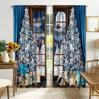 HKM-895443 Digital Printed Christmas Curtains - High Shading, Polyester, Multiple Designs and Sizes Available