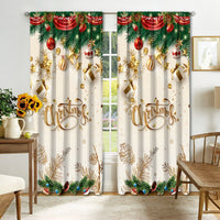 HKM-895443 Digital Printed Christmas Curtains - High Shading, Polyester, Multiple Designs and Sizes Available