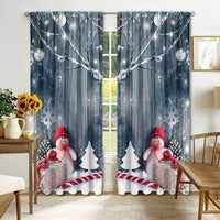 HKM-895443 Digital Printed Christmas Curtains - High Shading, Polyester, Multiple Designs and Sizes Available
