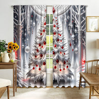 HKM-895443 Digital Printed Christmas Curtains - High Shading, Polyester, Multiple Designs and Sizes Available