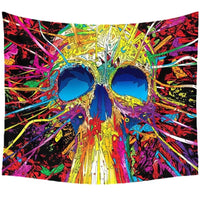 HKM-895443 European Classical Geometric Abstract Plush Fabric Tapestry Tarpaulin - 100% Polyester, Rectangle Shape