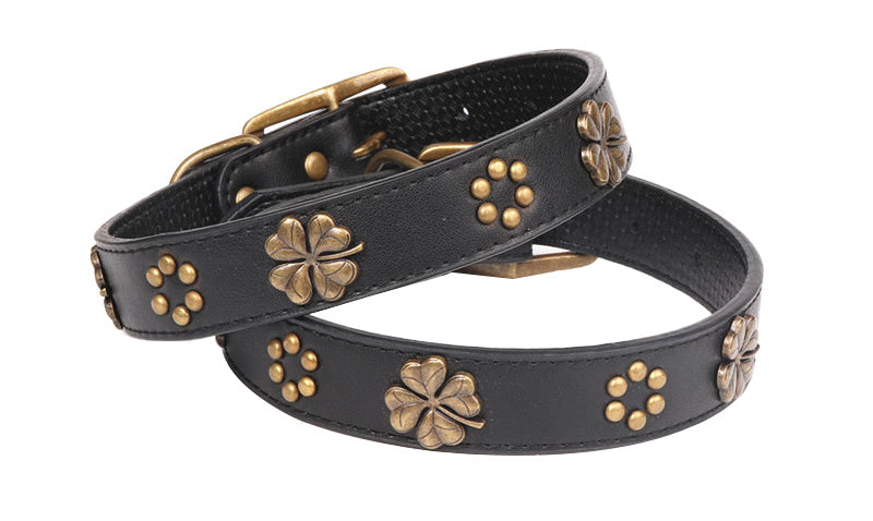 HKM-895443 Vintage bronze metal buckle pet collar
