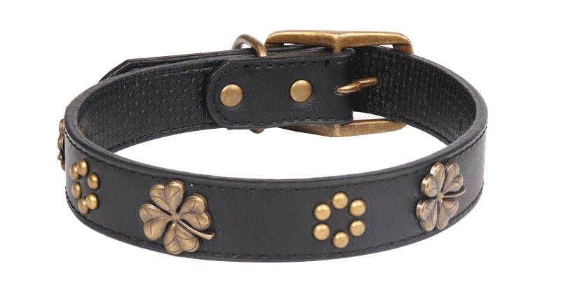HKM-895443 Vintage bronze metal buckle pet collar