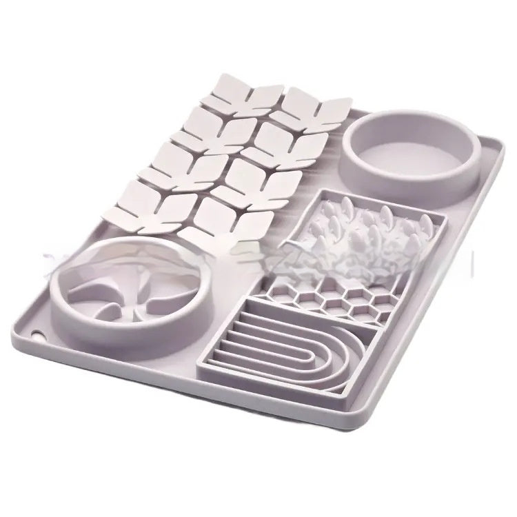 HKM-895507 Pet Tableware Slow Food Suction Cup Slow Food Mat Dog Licking Mat