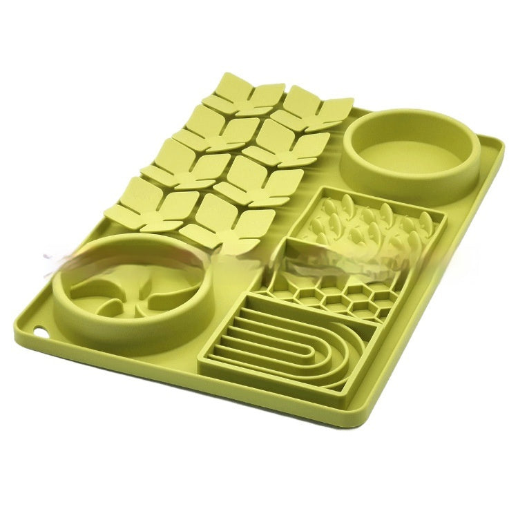 HKM-895507 Pet Tableware Slow Food Suction Cup Slow Food Mat Dog Licking Mat