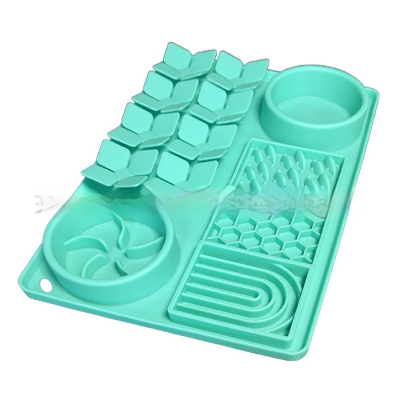HKM-895507 Pet Tableware Slow Food Suction Cup Slow Food Mat Dog Licking Mat