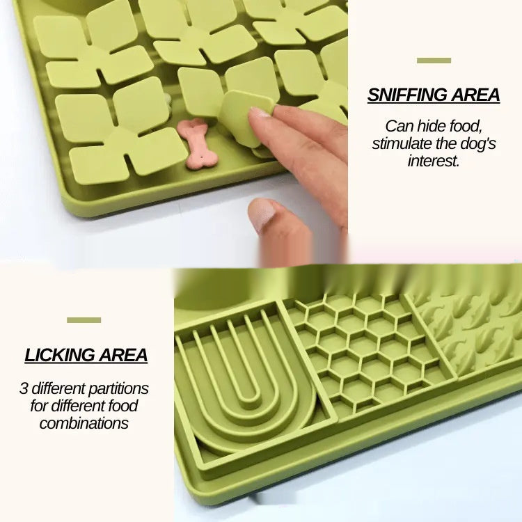 HKM-895507 Pet Tableware Slow Food Suction Cup Slow Food Mat Dog Licking Mat