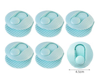HKM-895571 Shell Needle-Free Quilt Clip Set - 6pcs, ABS Material, Compact Design in Lotus Root Powder, Mint Green, Pure White