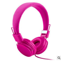 HKM-895635 Folding Wheat Color Headphone with Wire Control and Comfortable Head-Mount Design