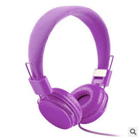 HKM-895635 Folding Wheat Color Headphone with Wire Control and Comfortable Head-Mount Design