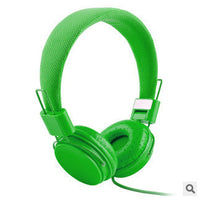 HKM-895635 Folding Wheat Color Headphone with Wire Control and Comfortable Head-Mount Design
